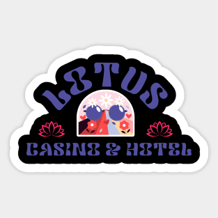 Lotus Casino Design Sticker